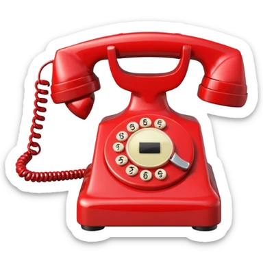 red telephone sticker