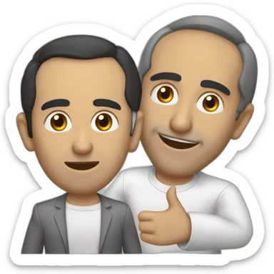 Zemmour qui fait un doigt d'honneur sticker