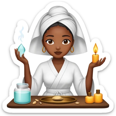 skin care Kit Rituals black girl sticker