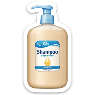 shampoo beige sticker