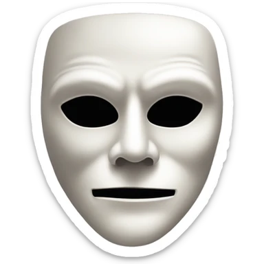 Phantom of the opera mask sticker