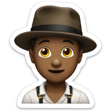 My son Austin with a Houdini hat sticker