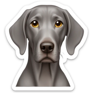weimaraner dog sticker