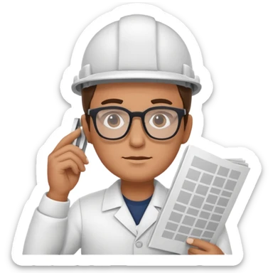 thinking architect that holds architecture plan sticker