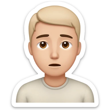 internally shaking emoji but outward calm  sticker