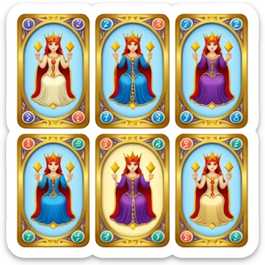 tarot cards sticker