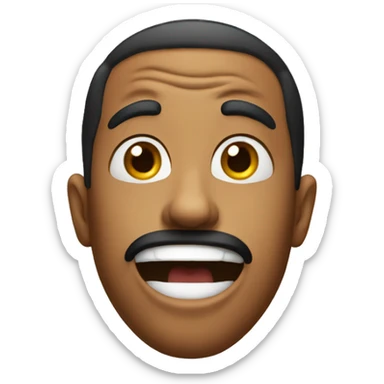 Crazy face emoji sticker