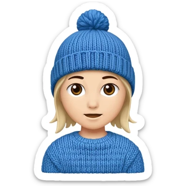 only a beanie, no person sticker