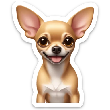 fawn apple head chihuahua sticker