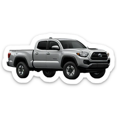 gray tacoma truck sticker