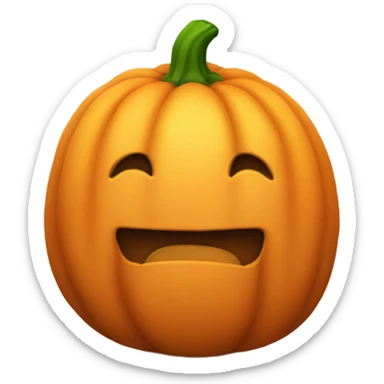 Plump pumpkin sticker