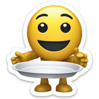 bot showing empty tray for messages, begging user to send a message sticker