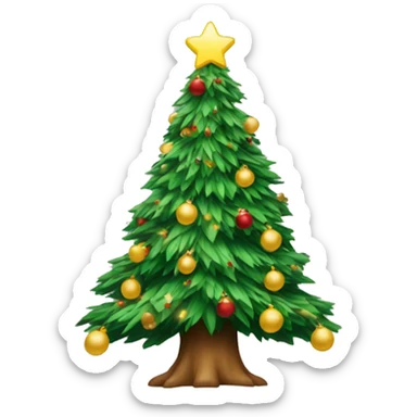 christmas tree sticker