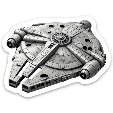 Star Wars millennium falcon  sticker