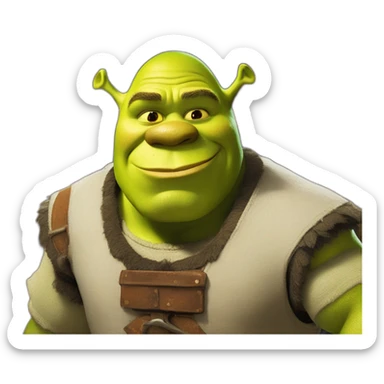 Shrek sur la bibliothécaire de montre et compagnie  sticker