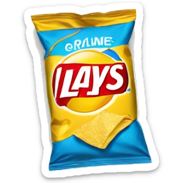one unopened bag of lays chips sticker
