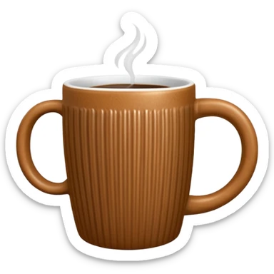 Patterned Corduroy texture ridges mug sticker