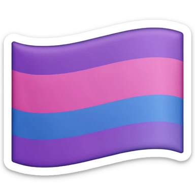 A bisexual flag sticker