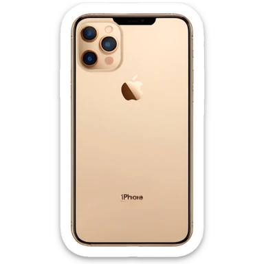 Iphone 16 pro max ligado cor bege claro sticker