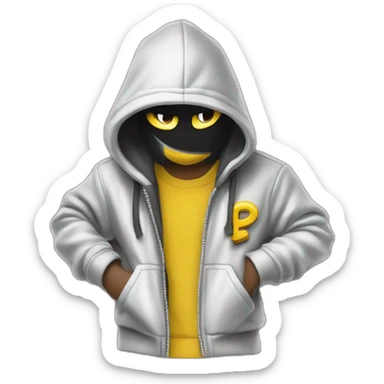 Urban Rebel can be featured in the brand's logo, perhaps striking a confident pose or holding a graffiti can. sticker