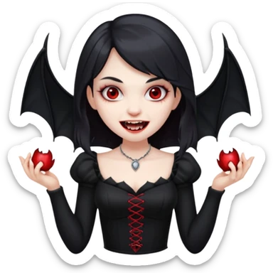 Cute Vampire girl sticker