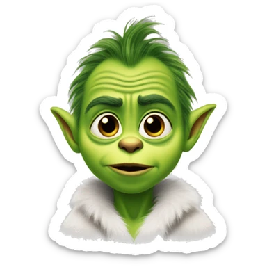 baby grinch, but he should be chubby sticker