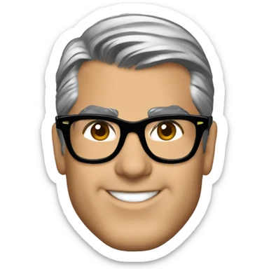 Taylor swift black glasses and George Clooney  sticker