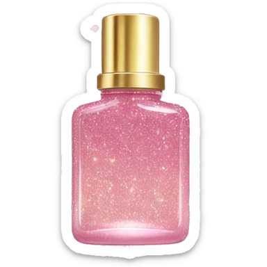 Fairy light pink perfume glitter sticker