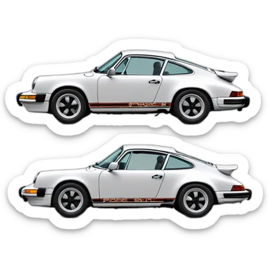 Porsche 911 1976 sticker