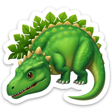 dino taking a nap sticker