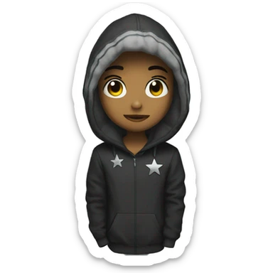 Snap chat black star sticker