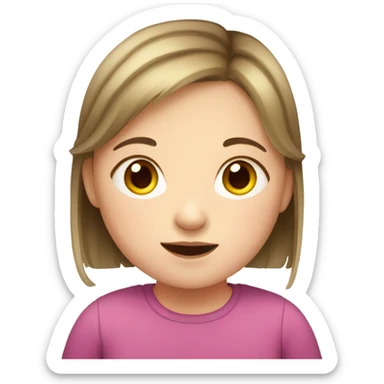 Girl with Down’s syndrome  sticker