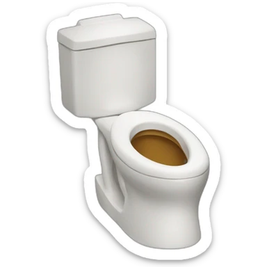 skibidi toilet and there is the head of the toilet sticker