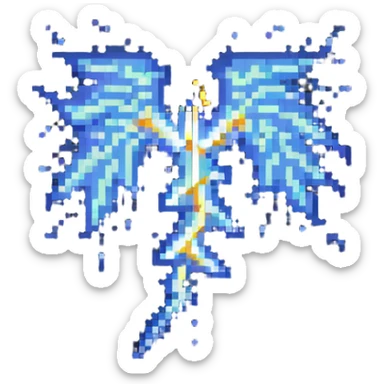 thunderbolt with electric sparks sticker