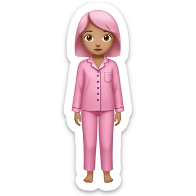 only a pink blouse and pants pijama sticker