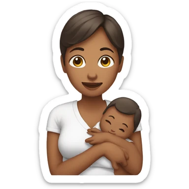 nursuring woman sticker