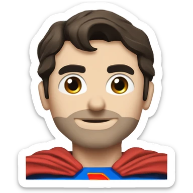 superman with chest writing of infra and custom face that i upload sticker