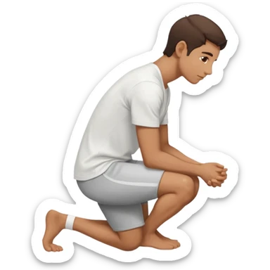 человек сидит на коленях фото в профиль sticker