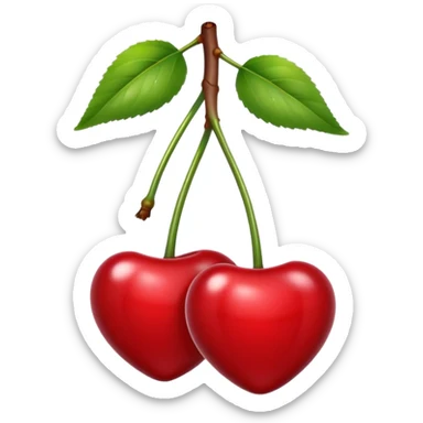 a couple of cherries sticker