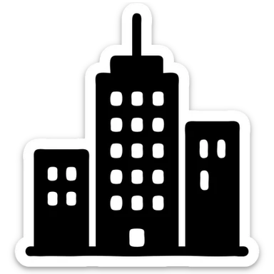 городская архитектура здания высотки sticker