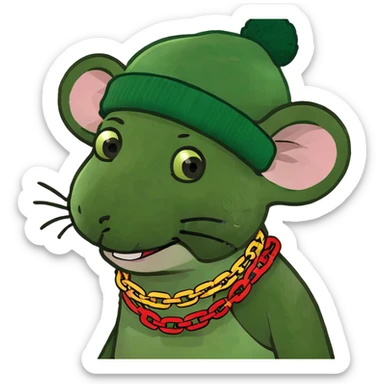 Rasta mouse sticker