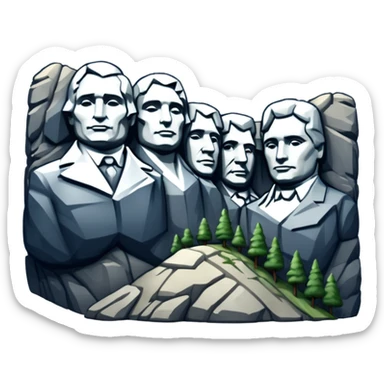 Mount Rushmore sticker