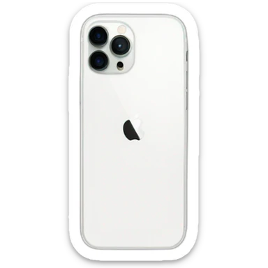 White iPhone 14 pro sticker