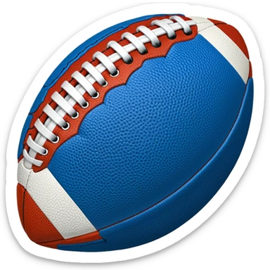 am16 emojisabout american football blue (#00A3E0) and red (#F9423A) sticker