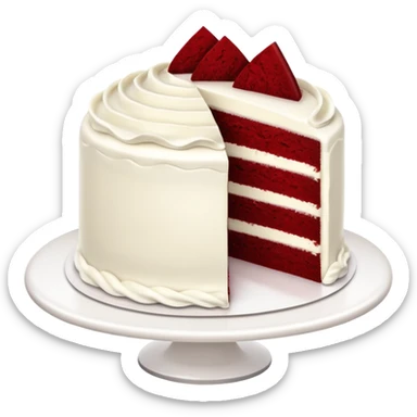 Red velvet cake sticker