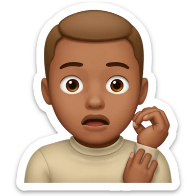 Kyle Jackson doing the choking emote sticker