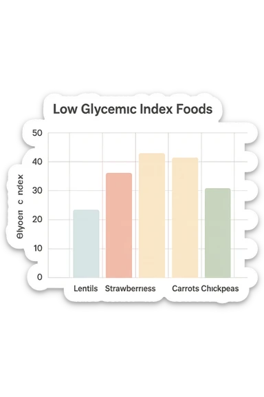 Indice glicemico basso grafico sticker