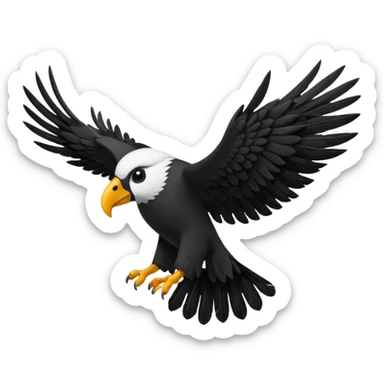 Haz un emoji de un ave condor sticker