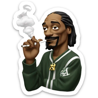 snoop dogg smoking  sticker