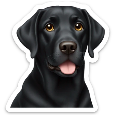 Black labrador  sticker